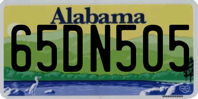 AL license plate 65DN505