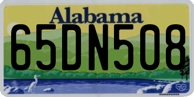 AL license plate 65DN508