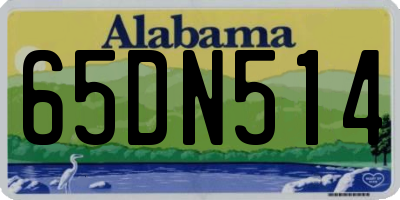 AL license plate 65DN514