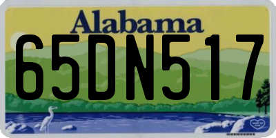 AL license plate 65DN517