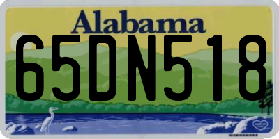 AL license plate 65DN518