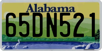 AL license plate 65DN521