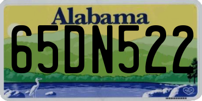 AL license plate 65DN522