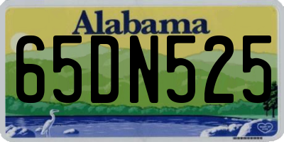 AL license plate 65DN525