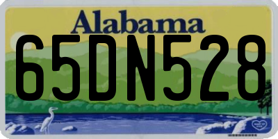 AL license plate 65DN528