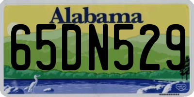 AL license plate 65DN529