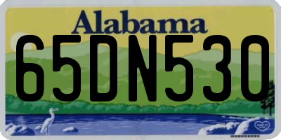 AL license plate 65DN530