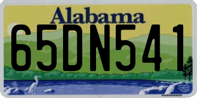 AL license plate 65DN541