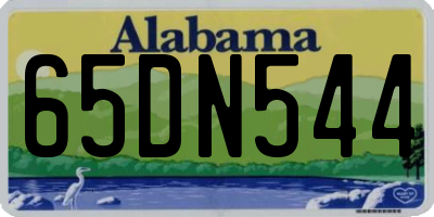 AL license plate 65DN544