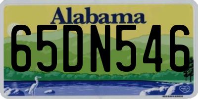 AL license plate 65DN546