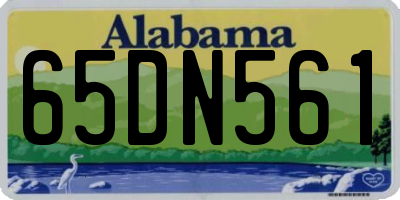 AL license plate 65DN561