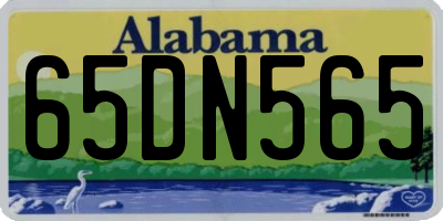 AL license plate 65DN565
