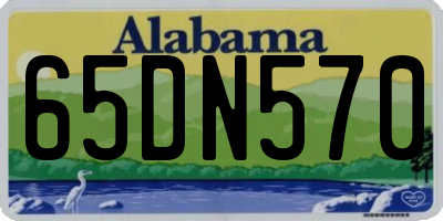 AL license plate 65DN570