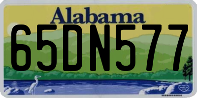 AL license plate 65DN577