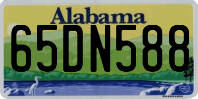 AL license plate 65DN588