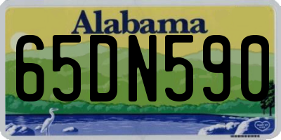 AL license plate 65DN590