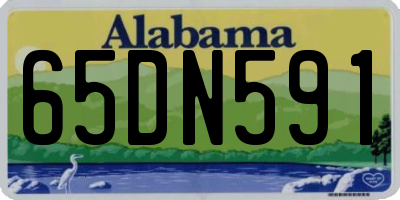 AL license plate 65DN591