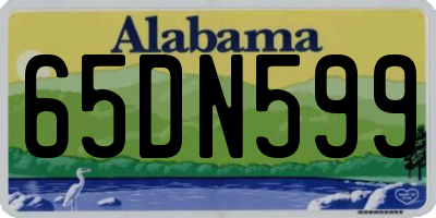 AL license plate 65DN599