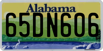AL license plate 65DN606