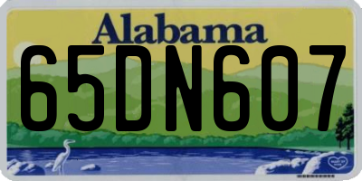 AL license plate 65DN607