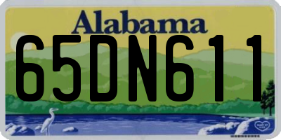 AL license plate 65DN611