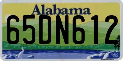 AL license plate 65DN612