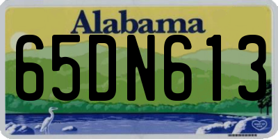 AL license plate 65DN613