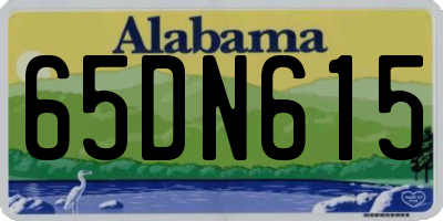 AL license plate 65DN615