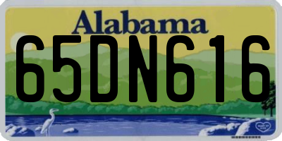 AL license plate 65DN616
