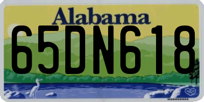AL license plate 65DN618