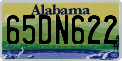 AL license plate 65DN622