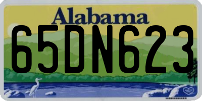 AL license plate 65DN623