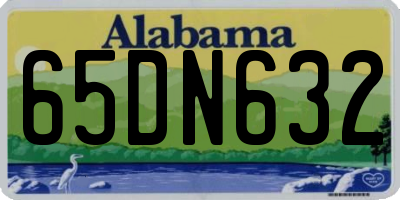 AL license plate 65DN632