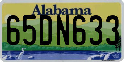 AL license plate 65DN633
