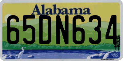 AL license plate 65DN634