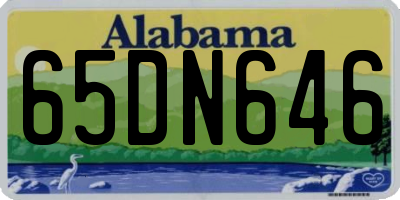 AL license plate 65DN646
