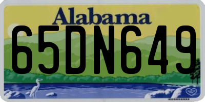 AL license plate 65DN649