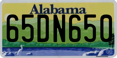 AL license plate 65DN650