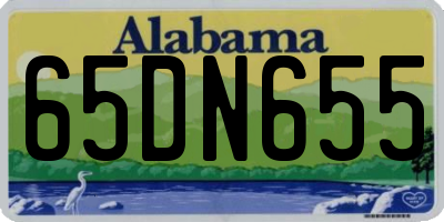 AL license plate 65DN655