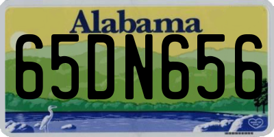 AL license plate 65DN656