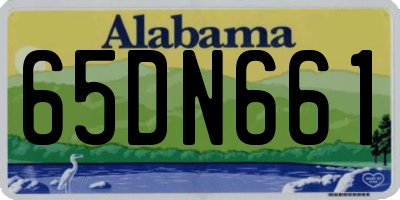 AL license plate 65DN661
