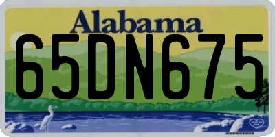 AL license plate 65DN675