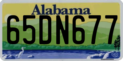 AL license plate 65DN677