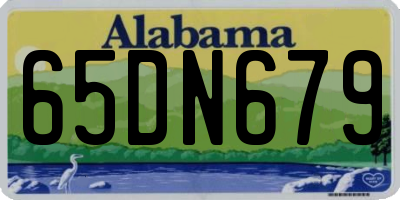 AL license plate 65DN679