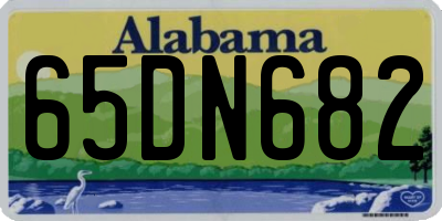 AL license plate 65DN682