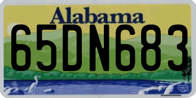 AL license plate 65DN683