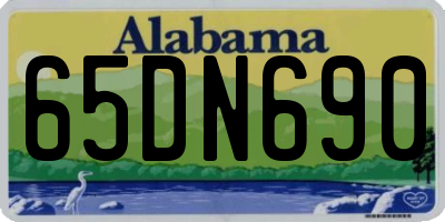 AL license plate 65DN690