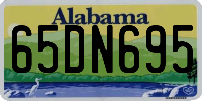 AL license plate 65DN695