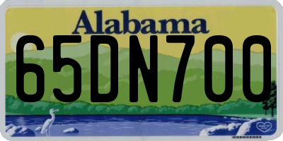 AL license plate 65DN700