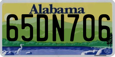 AL license plate 65DN706